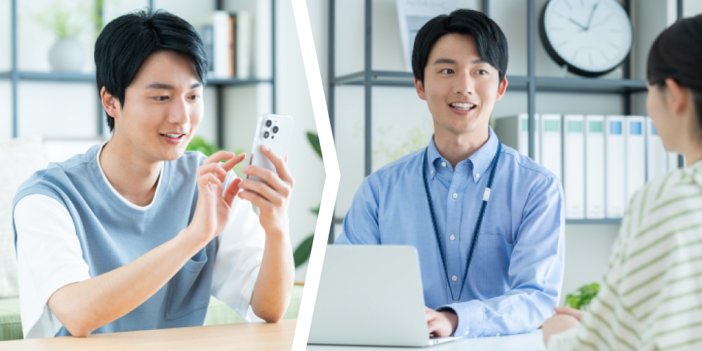 家電量販店・接客業を中心に人材派遣および人材紹介を行っている B社のイメージ2